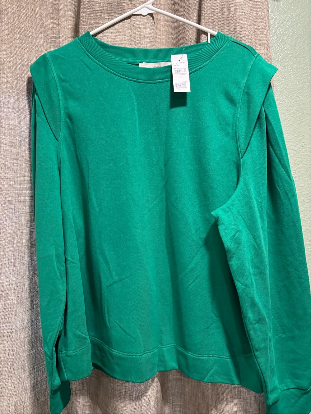 LOFT Emerald Green Crewneck Sweatshirt